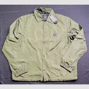 Volcom Men's Skate Vitals Coaches Jacket, Medium, Squadron Green NWT